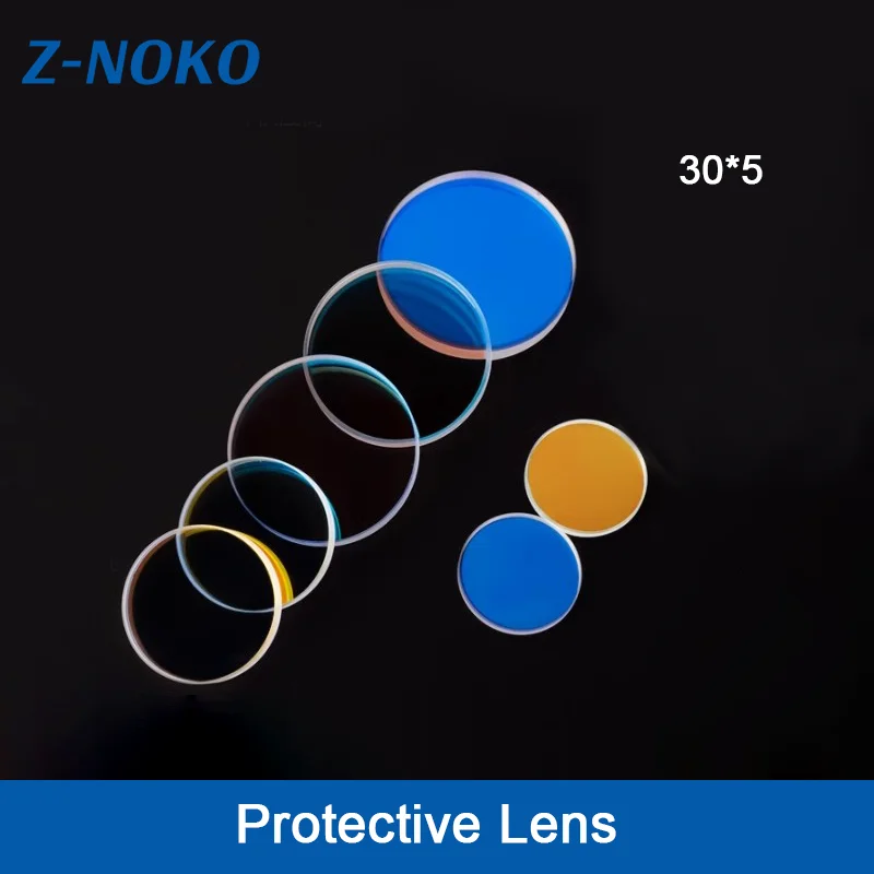 ZNOKO 20pcs Laser Protective Lens Protective Windows 30*5 Laser Cutting Handheld Welding High Temperature Resistance Consumable