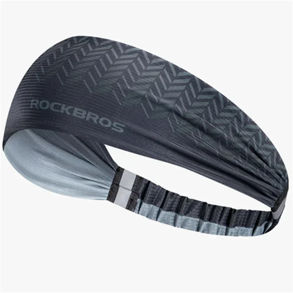 ROCKBROS Men's and Women's Sports Headbands, Sweat-wicking Headbands, Elastic Non-slip Elastic, Suitable for Running, Cycling