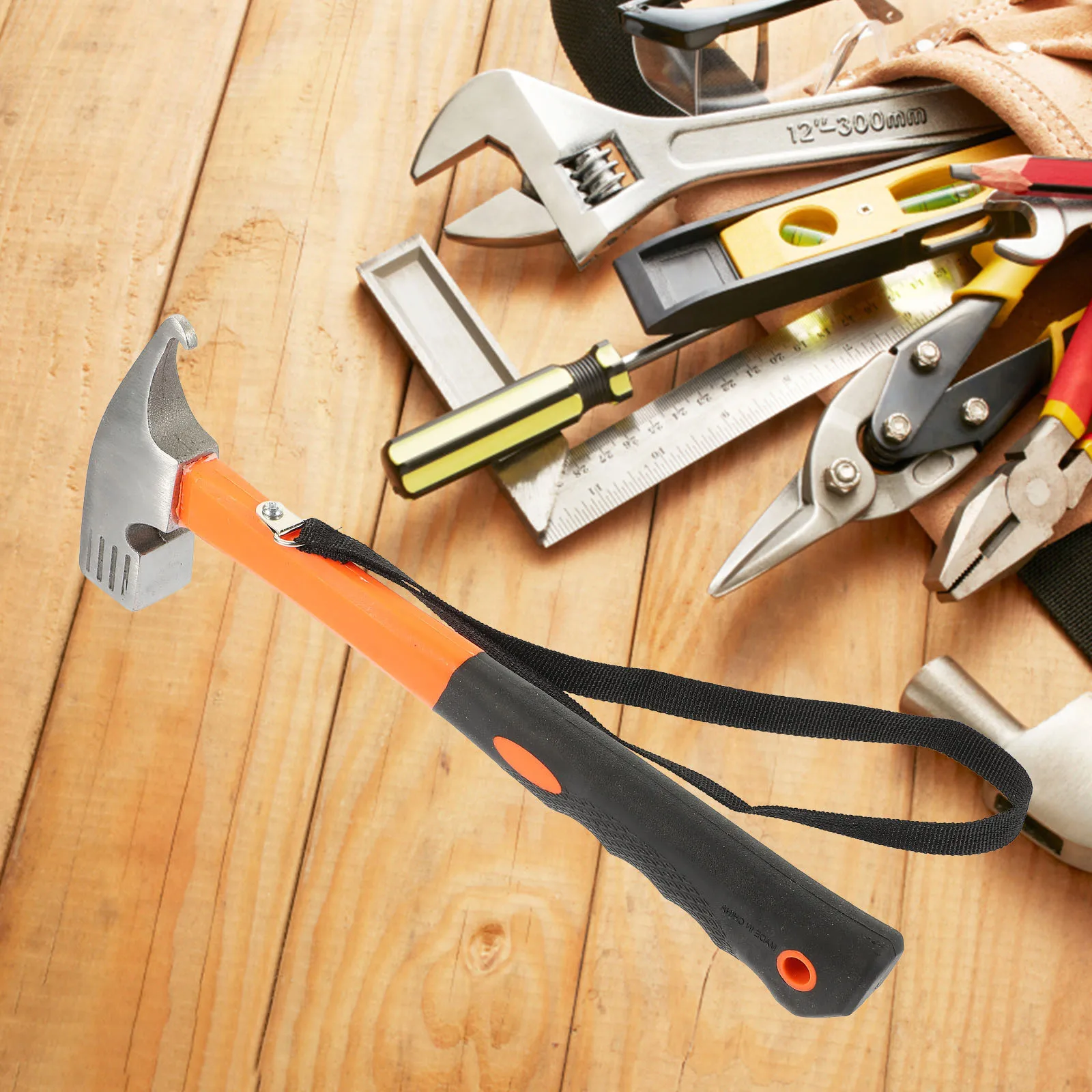 

Carbon Steel Tent Stake Hammer Portable Lightweight Outdoor Camping Multi-Functional Mallet Tent Nail Puller Extractor Survival