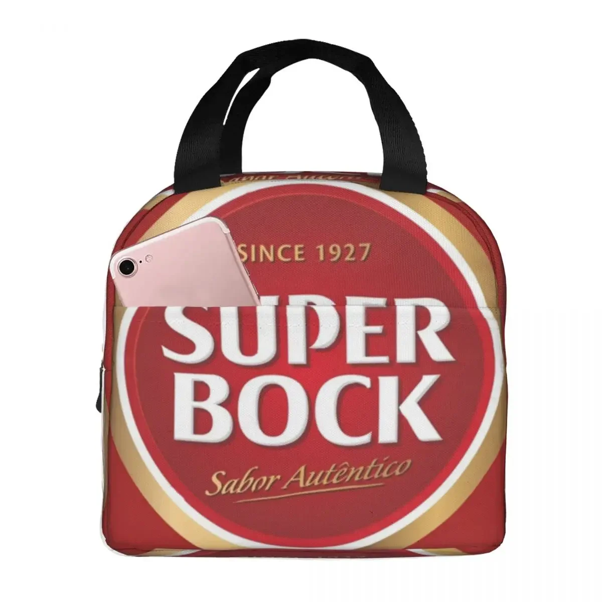 Super Bock Thermal Insulated Lunch Bag Insulated bento bag Lunch Container Bento Pouch Large Tote Lunch Box Picnic Teacher