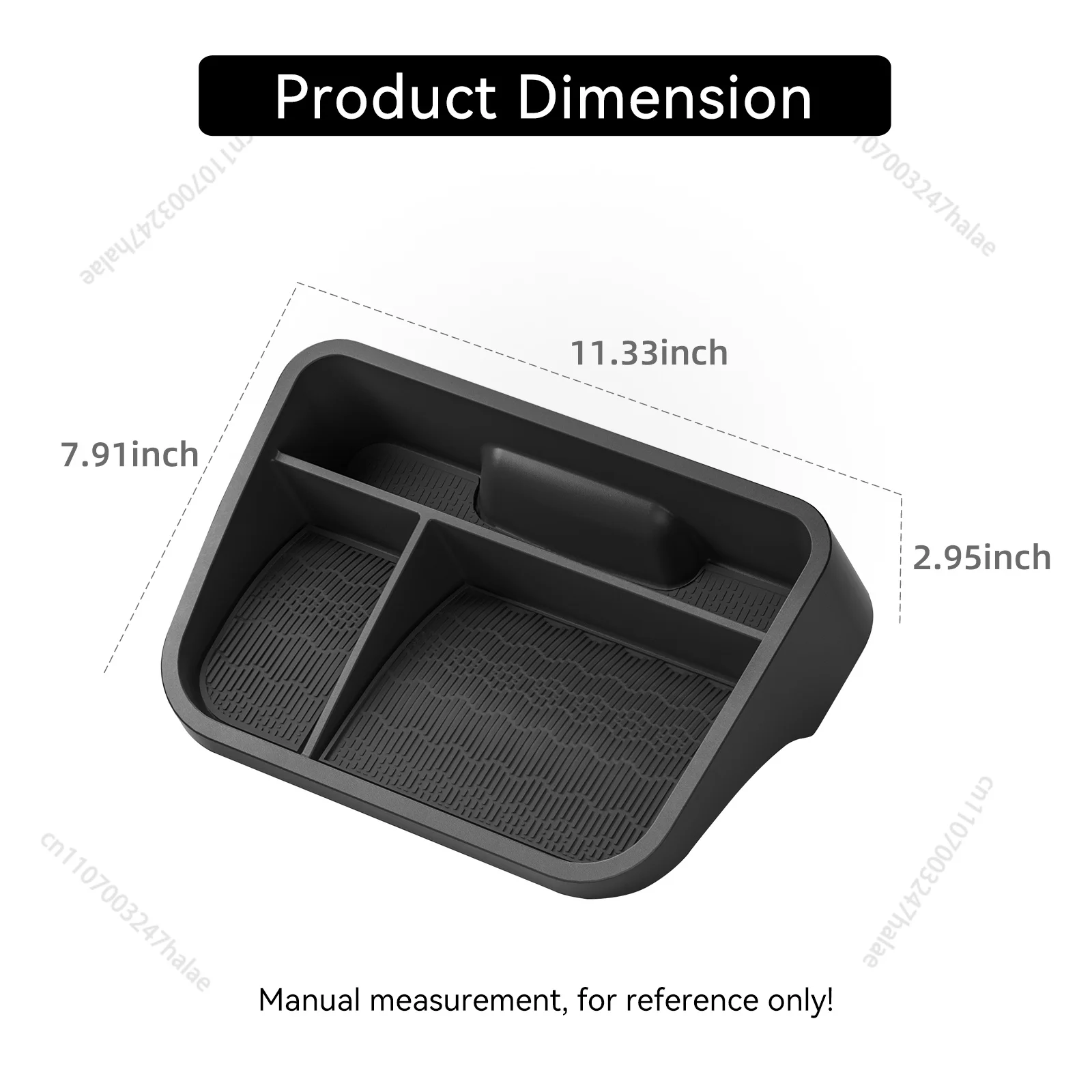 for BYD ATTO3 ATTO 3 YUAN PLUS 2025 2026 Dashboard Tray Organizer Display Screen Rear Storage Box Car Interior Accessories Black