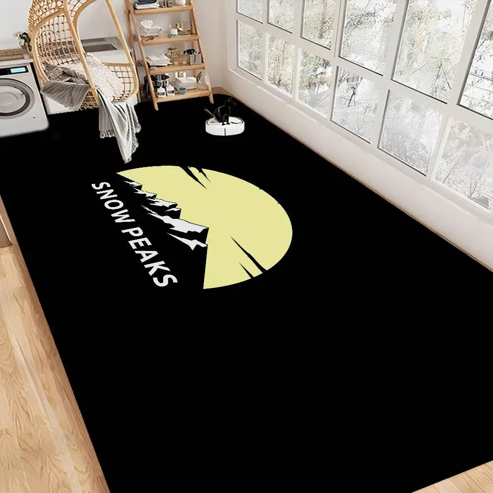 Fashion Cool S-Snow P-Peak Logo Hallway Carpet Washable Non-Slip Living Room Sofa Chairs Area Mat Kitchen Doormat Area Rug