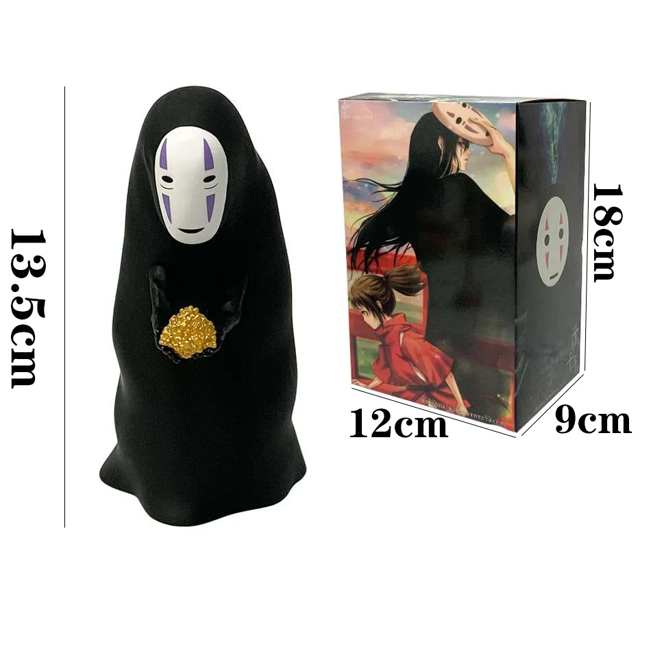 Anime Spirited Away Charakter PVC-Actionfiguren-Set Gesichtsloser Mann Hayao Miyazaki Charakterfigur Spielzeug Kindergeburtstagsgeschenk