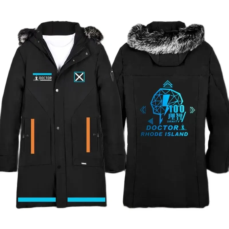 Sudadera con capucha de forro polar premium de manga larga, estilo cortavientos, para cosplay de Game Doctor de Arknights; 5;e,8v,5/Game Doctor Windbreaker Sweater Manga cosplay Premium fleece Hooded Arknights thick jacket clothesr;5'b7,k/