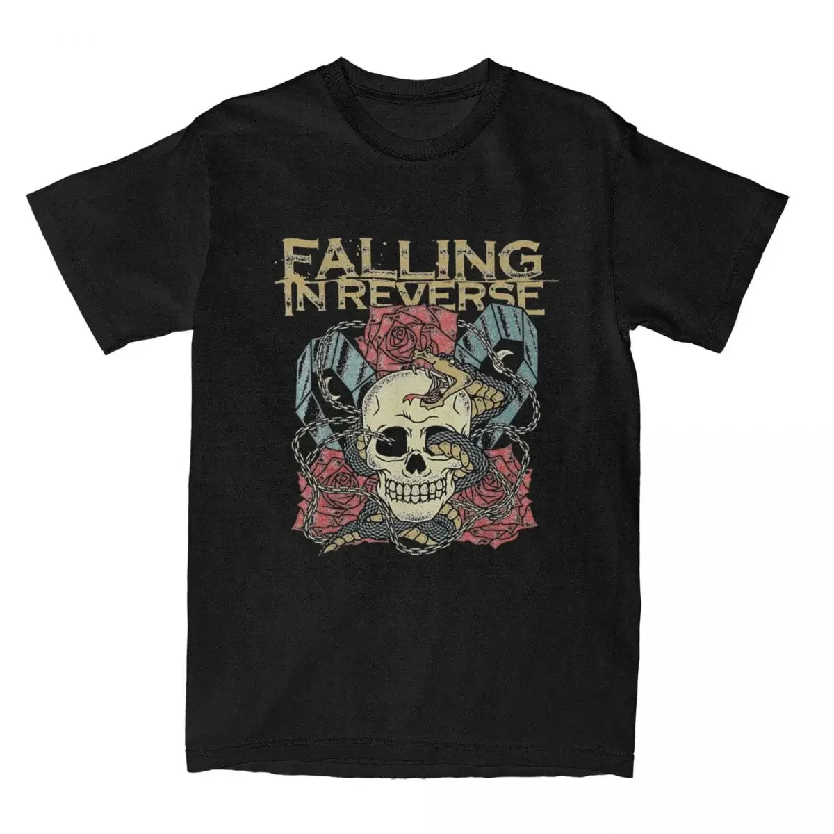 Falling In Reverse Official The Death Merchandise Shirt Accessories Men Women Cotton Novelty T-Shirt Clothing Short Sleeve