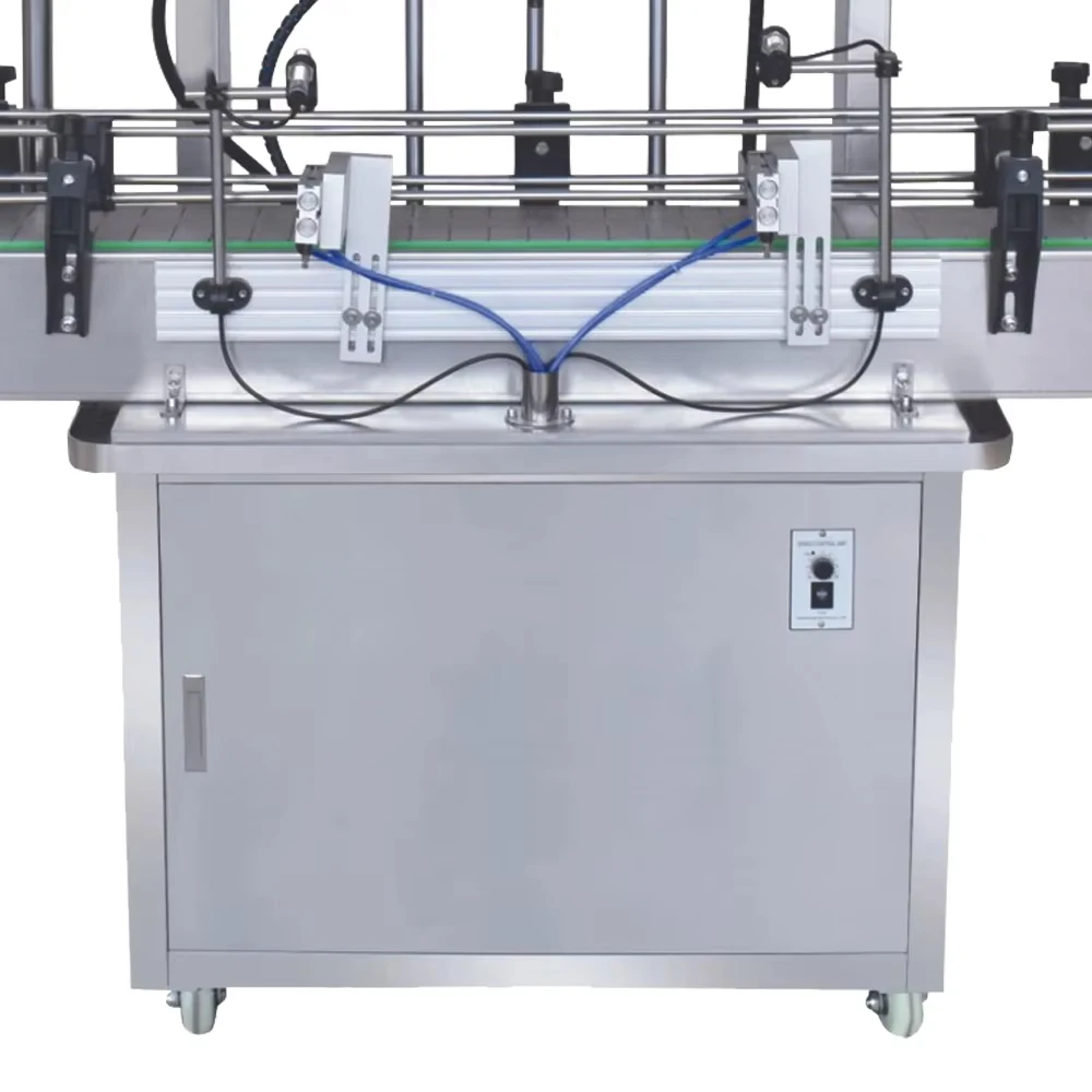 Four Head Full Automatic Self Flowing Liquid Perfume Detergent Shampoo Juice Soft Drink Filler