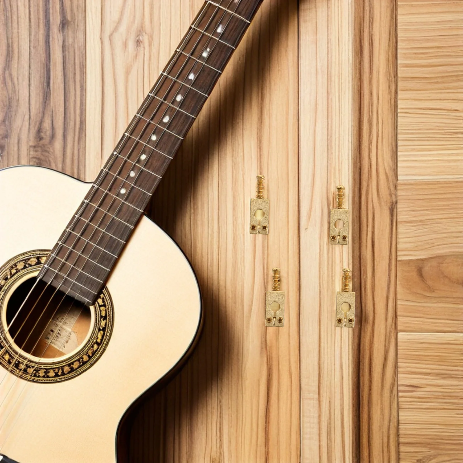 

6pcs Electric Guitar Bridge Saddles Metal Brass Replacement For 6-String Tremolo Upgrade Repair Kit Guitar Parts Accessory