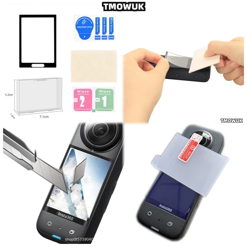 

Flexible Anti - Scratch Screen Film For Insta360 X3 X4 X5 GPS Full Cover 3D Curved PMMA Protector