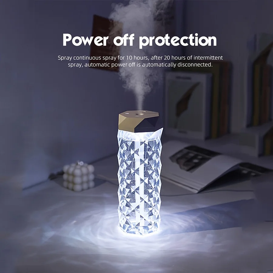 Difusor de óleo ultrassônico portátil e umidificador de ar, capacidade de 400ml/1000ml, perfeito para casa, escritório e presente, fofo a, 1 peça