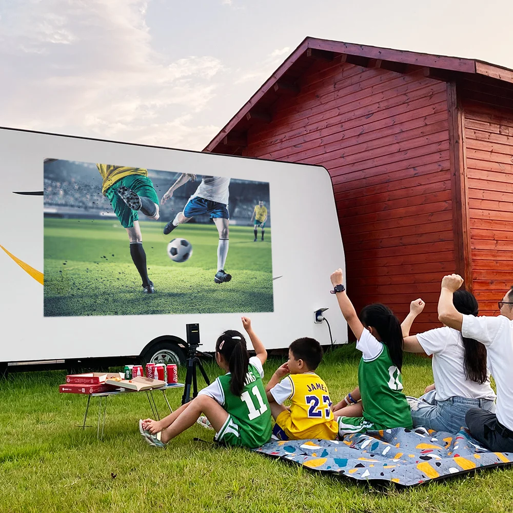 BYINTEK P20 DLP Projector 150 Inch Portable Android 9.0 Home Office Beamer For Smartphone Tablet Mobile Phone PC Proyector