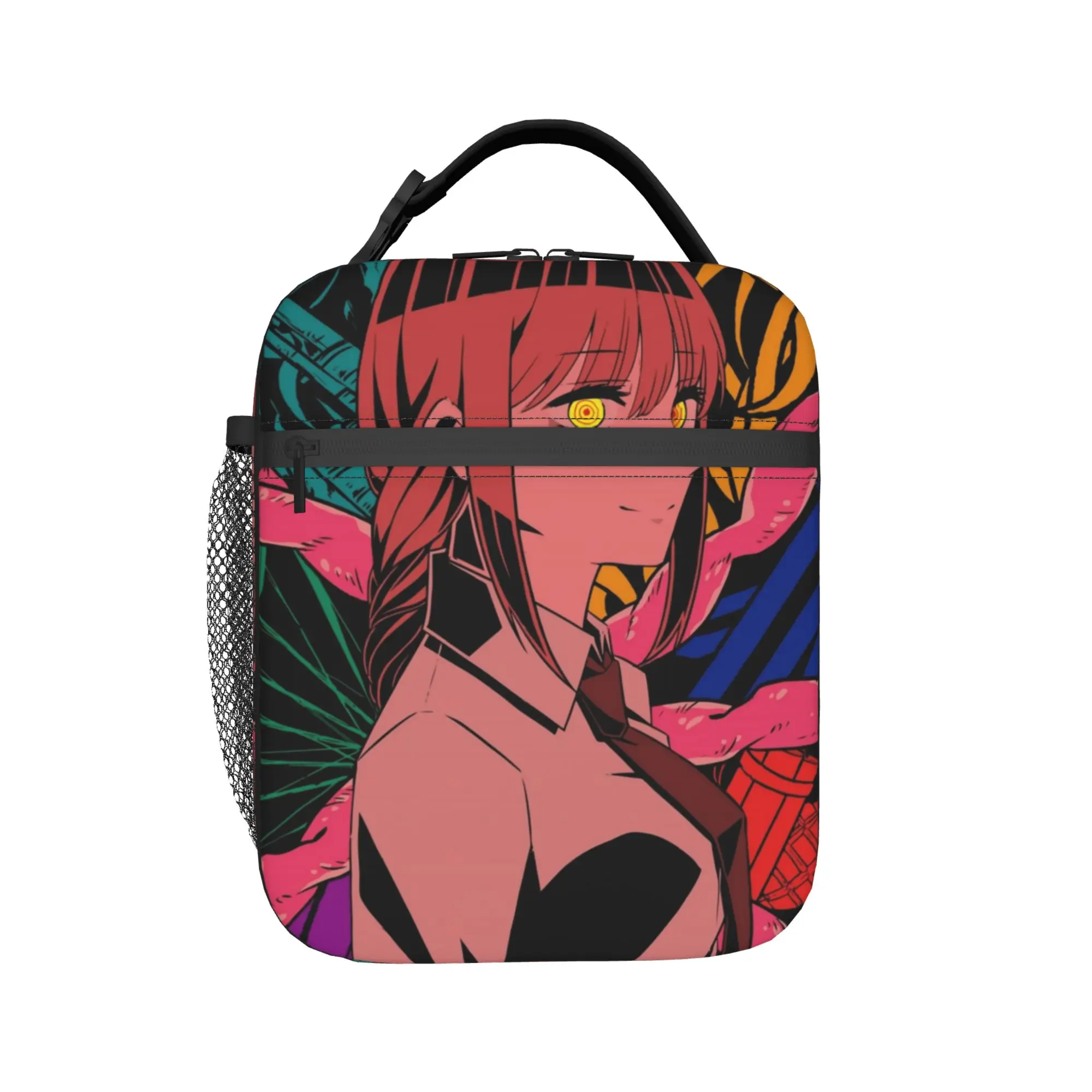 Makima C-Chainsaws Man Anime Insulated Lunch Bags High Capacity  Reusable Thermal Bag Lunch Box Tote Food Storage Bags