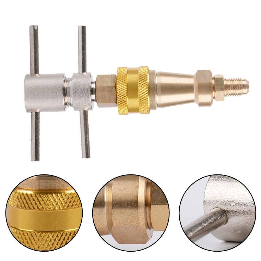 Brass Refrigerator Quick Coupling 1/4 Inch Washer For Air Conditioner Split System Cooling Heating Repair Tool HVAC Connection