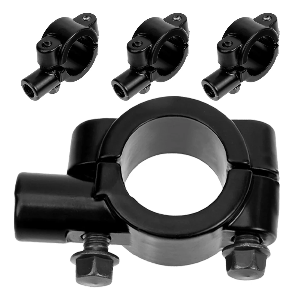 

4Pcs Reliable Rearview Mirror Mount Bracket Clamp Universal Compatibility For Motorcycles Bicycles