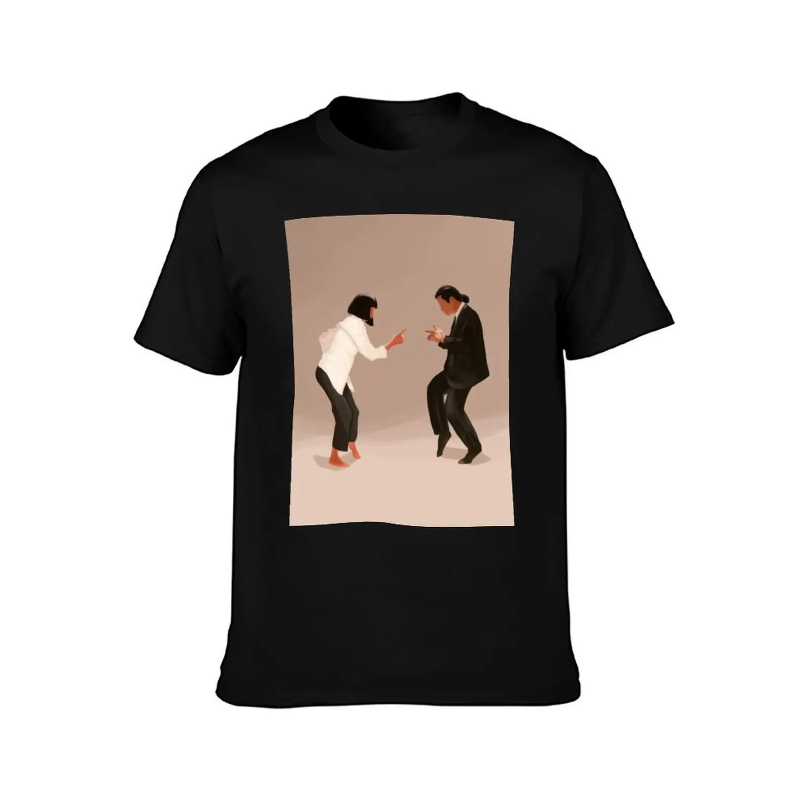 Pulp Fiction - Twist Scene T-Shirt, Summer Casual Cotton Tee, Oversized Streetwear Tops, Vintage Graphic Print, Unisex Men Women