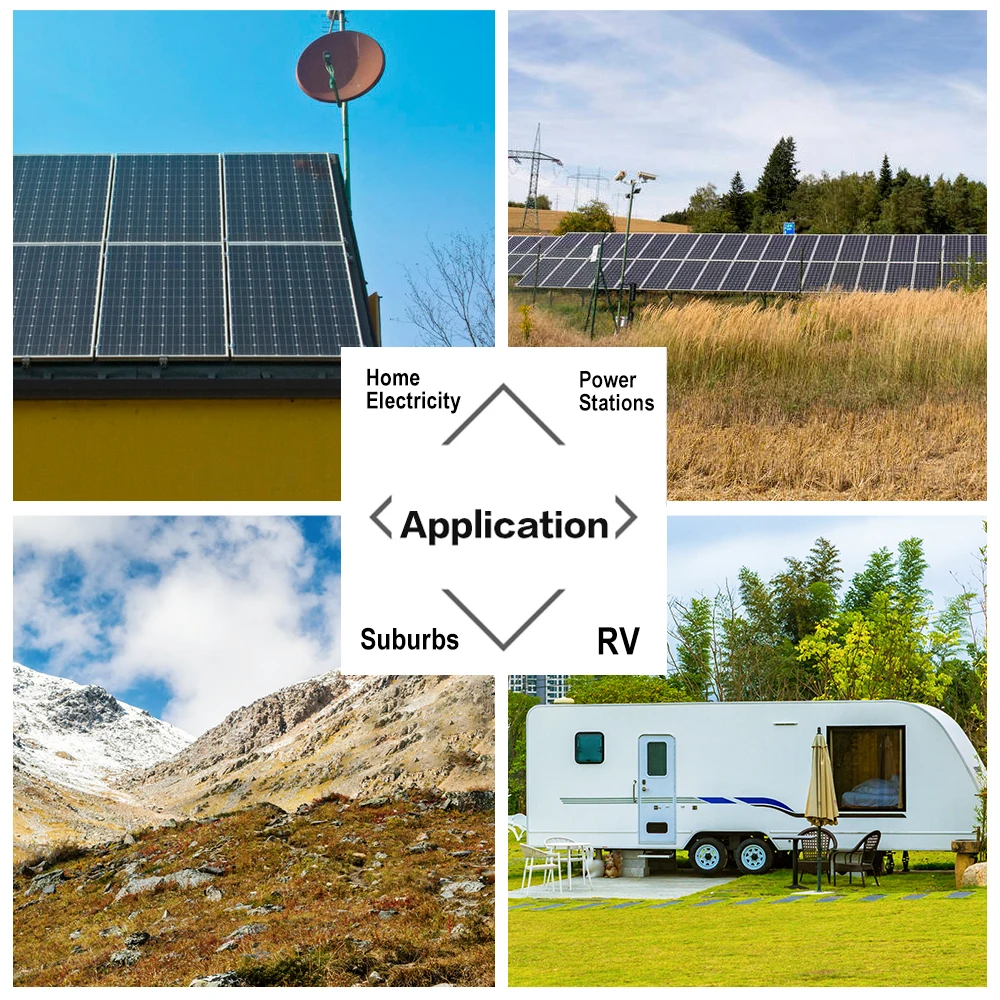 1000W Solar Panel China 18V Monocrystalline Silicon Waterproof 100W 200W 300W 400W Panel Solar Charging 12V Camping/Home/RV