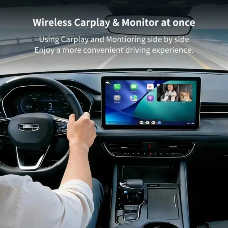 Baby Car Camera & Wireless CarPlay Adapter 150 Wide Angle Wireless Rearview Carplay Adapter Cameras Safety for Kids & Infants