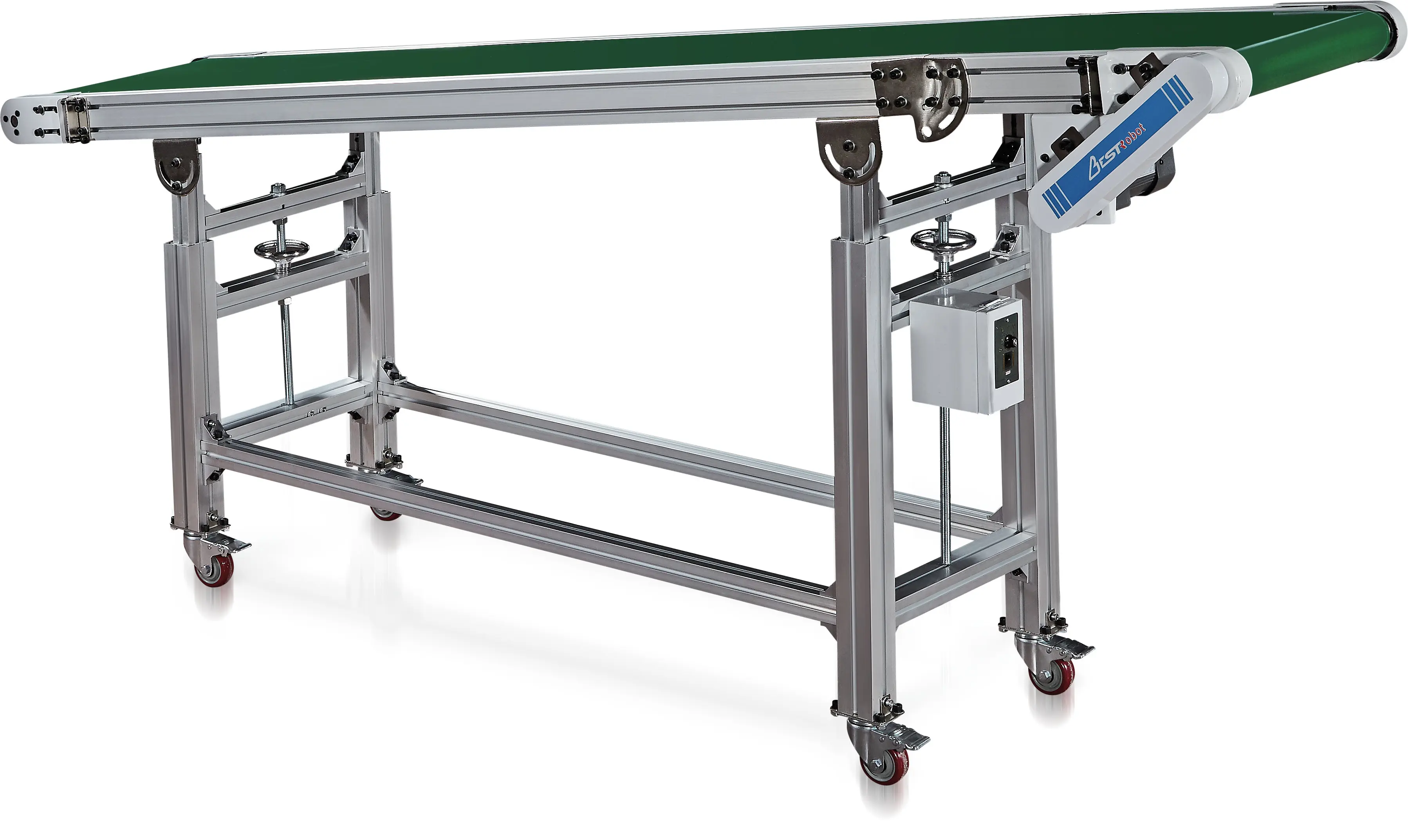 

High-Temperature Conveyor Belt Injection Molding Machine Automatic Logistics Belt Skirt Climbing Conveyor Line Customized