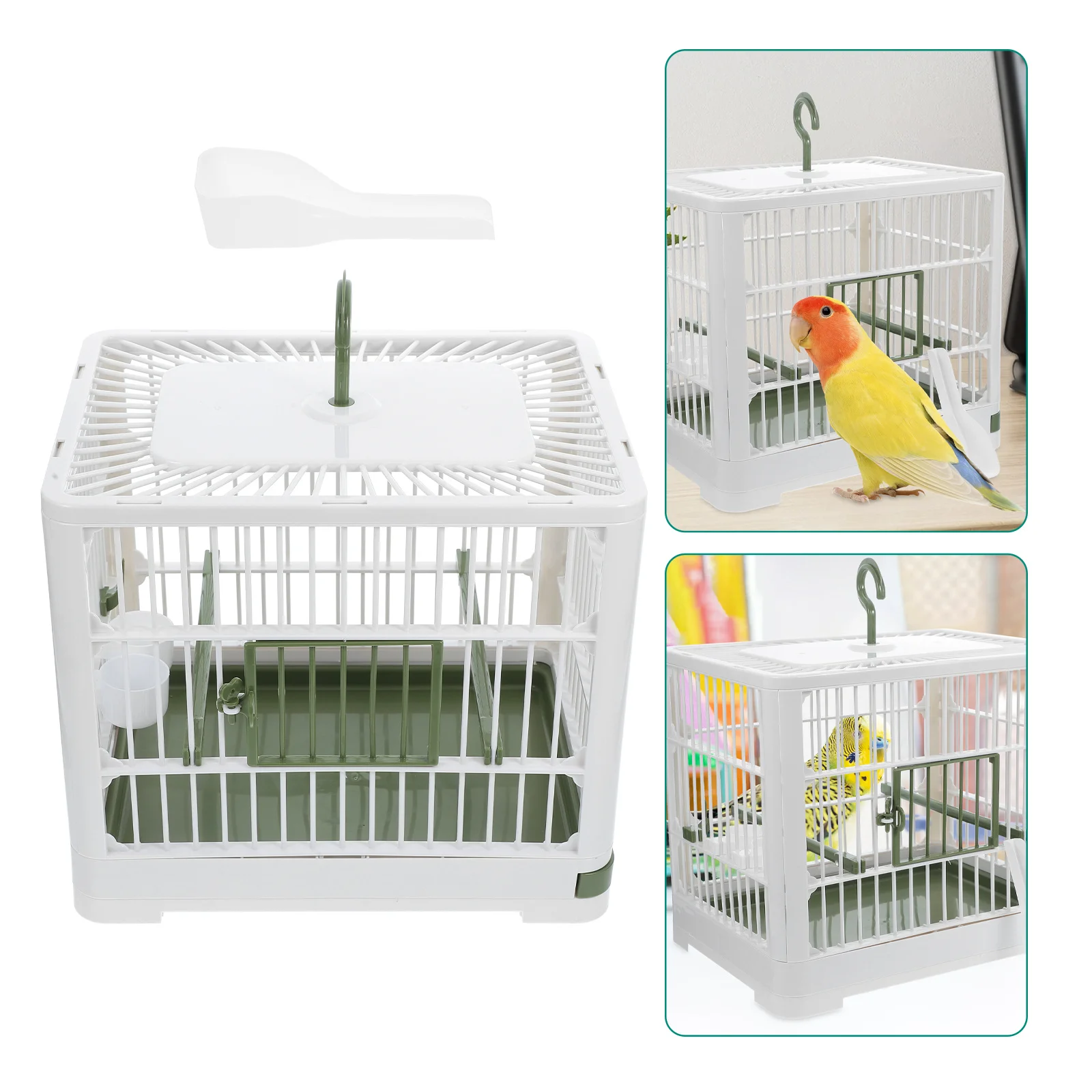 

Foldable Travel Cage for Parrots Portable Bird Carrier Stand Easy Transport Small Birds Parakeet Travel Cage Parakeet Cages