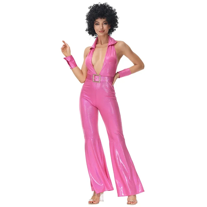 Retro 60s 70s Hippy Hippie Disco Costume Cosplay For Men Women Couples Halloween Party Costumes