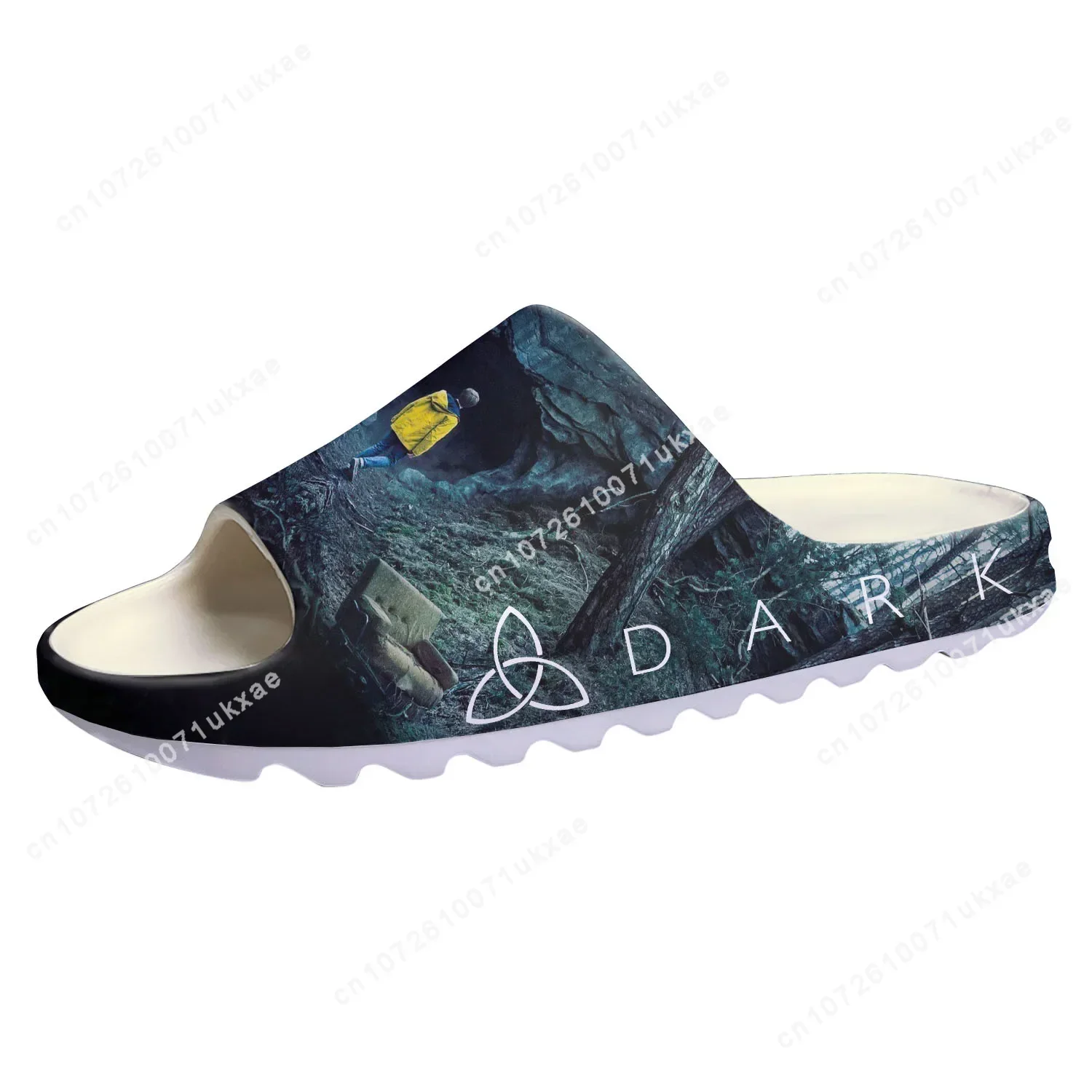 Dark TV series Soft Sole Sllipers Home Clogs Beginning End Step On Water Shoes Mens Womens Teenager Step in Customized Sandals