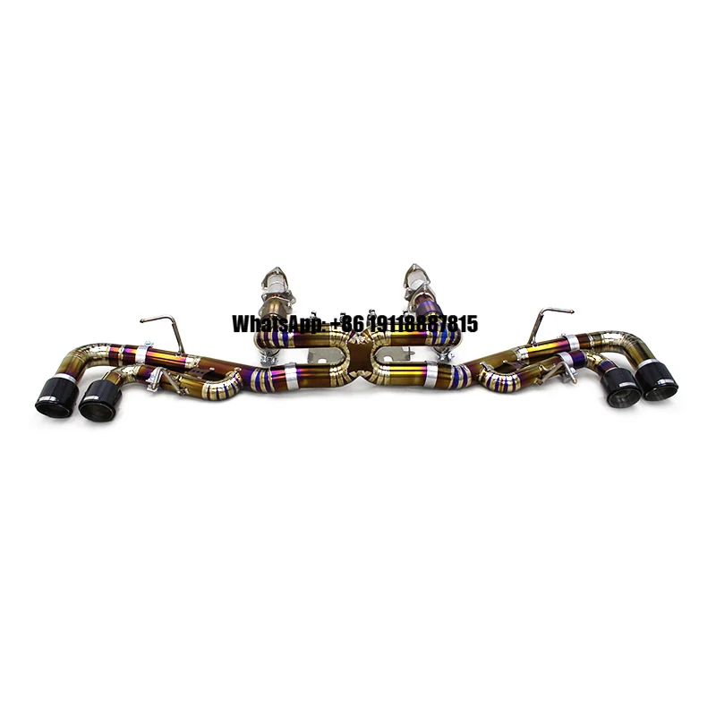 

ODM Titanium Straight 3Inch Catback Heat Shield Downpipe for Chevrolet CORVETTE C8 2019-2023 Auto Race Full Exhaust System