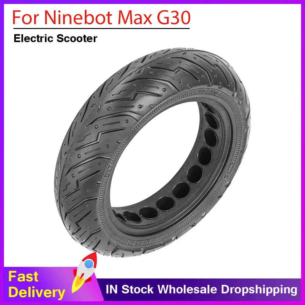 

Бескамерная внедорожная шина 10x2.50 (10 дюймов) для Ninebot Max G30, передняя/задняя, сотовая конструкция, запчасть для электросамоката