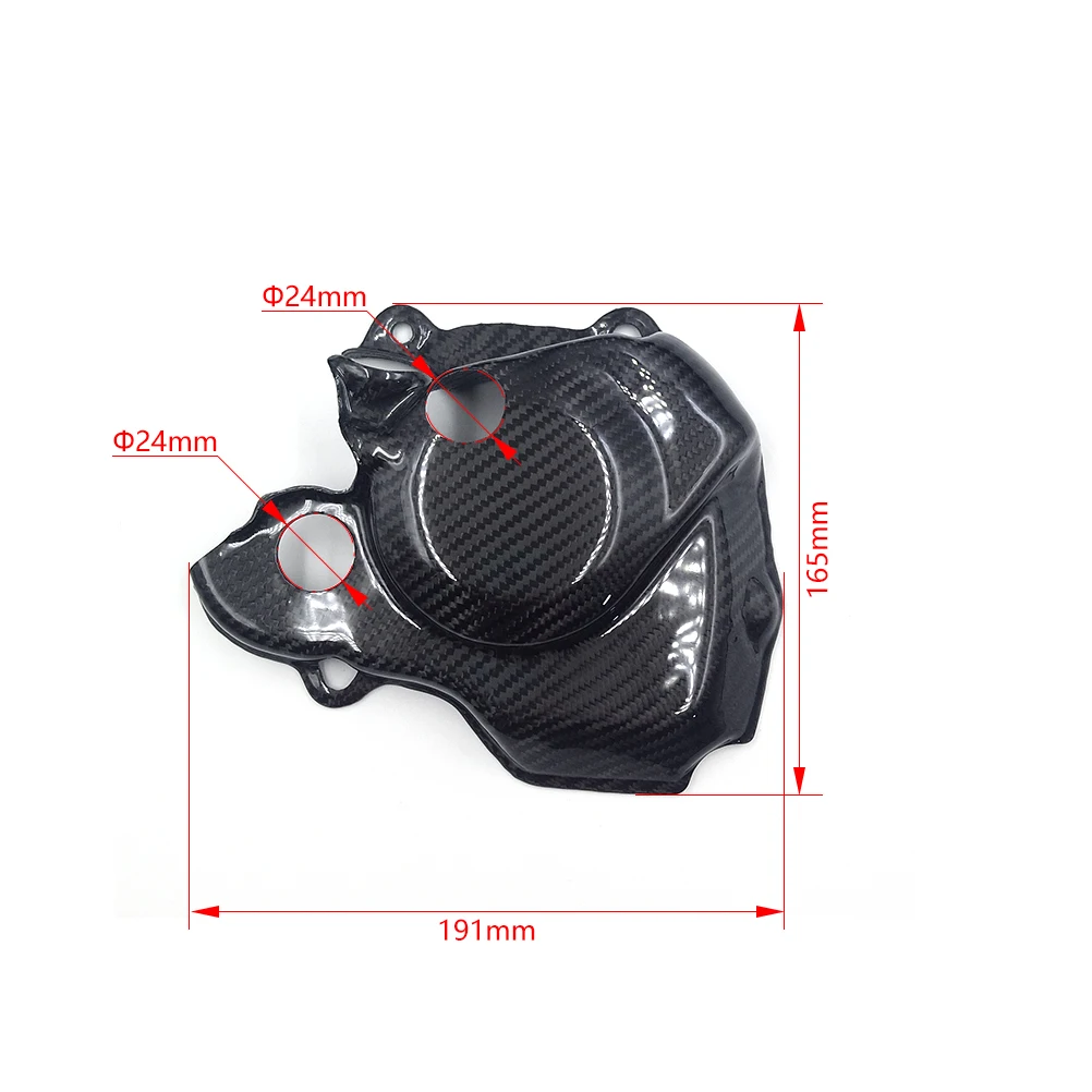 Motorcycle Ignition Clutch Cover Carbon Fiber Engine Protection Stator Magneto Guard For HONDA CRF450R CRF-R 450 2002-2007 Bikes