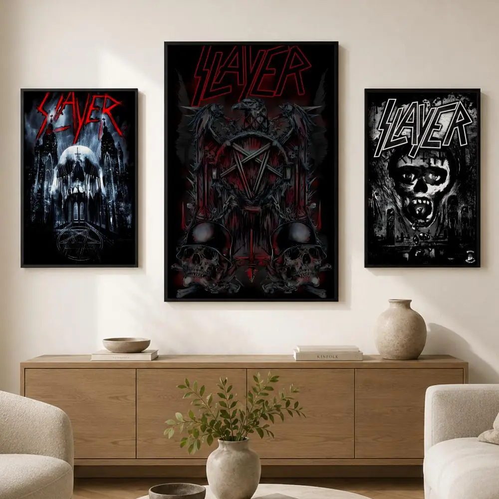 Slayer Album Poster Waterproof PP paper Self-Adhesive High-Definition Decorative Art Suitable for Living Bedrooms Gifting