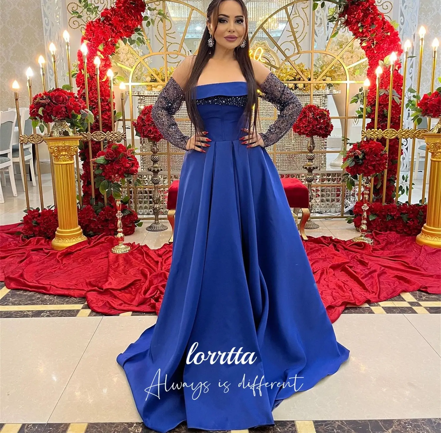 Lorrtta vestido de cóctel personalizado Sharon vestidos de noche felices 2025 vestido de lujo para ocasiones especiales vestidos elegantes فساتmavera