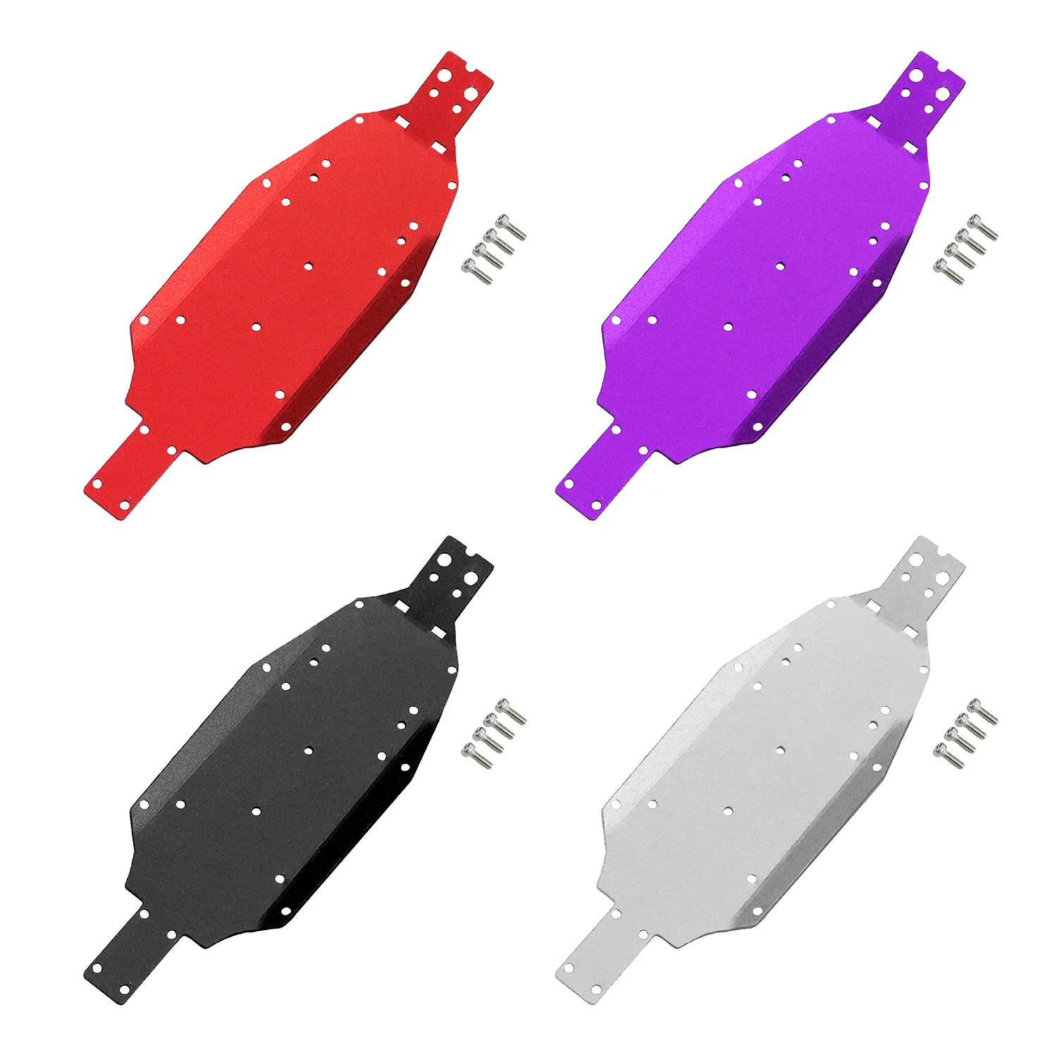 Aluminum Chassis Guard Plate For 1/ 24 Losi Micro B RC Car 2WD Buggy RTR LOS-1766 LOS00007 All Metal Upgrades Parts