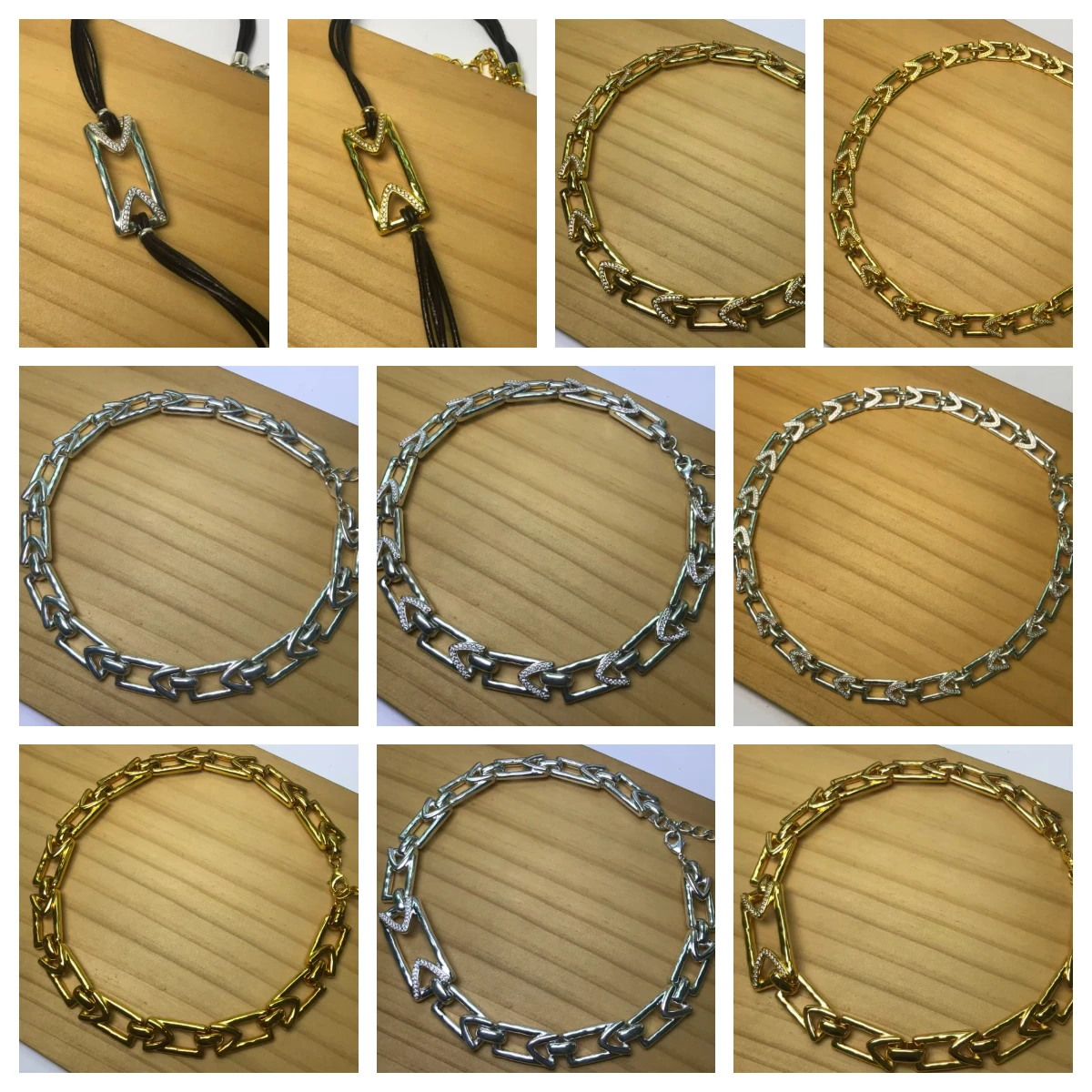 

Classic Popular Jewelry,925 High-quality Many Style Padlock Geometric Necklace Can Be Stacked and Adjusted To Shine Eye-catching