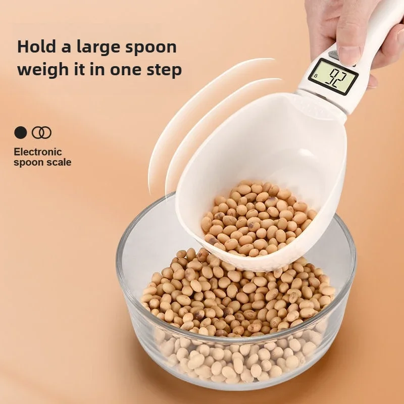 Dog Food Scale Electronic Measuring Spoon Scale High-Precision Quantitative Measuring Spoon Baking Kitchen Home Food Spoon Scale