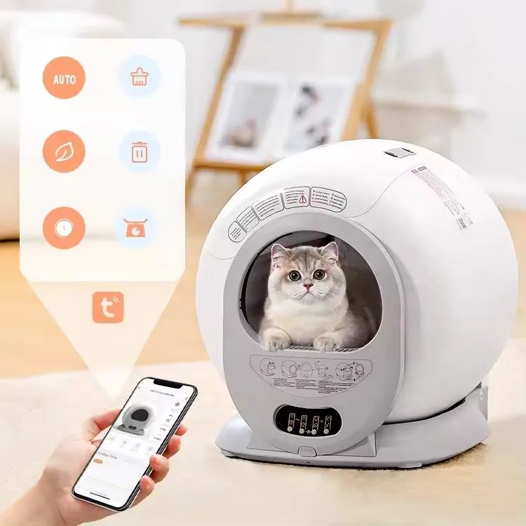 Wholesale Automatic App Wifi Control Cat Toilet Smarter Electric Self Cleaning Cat Box