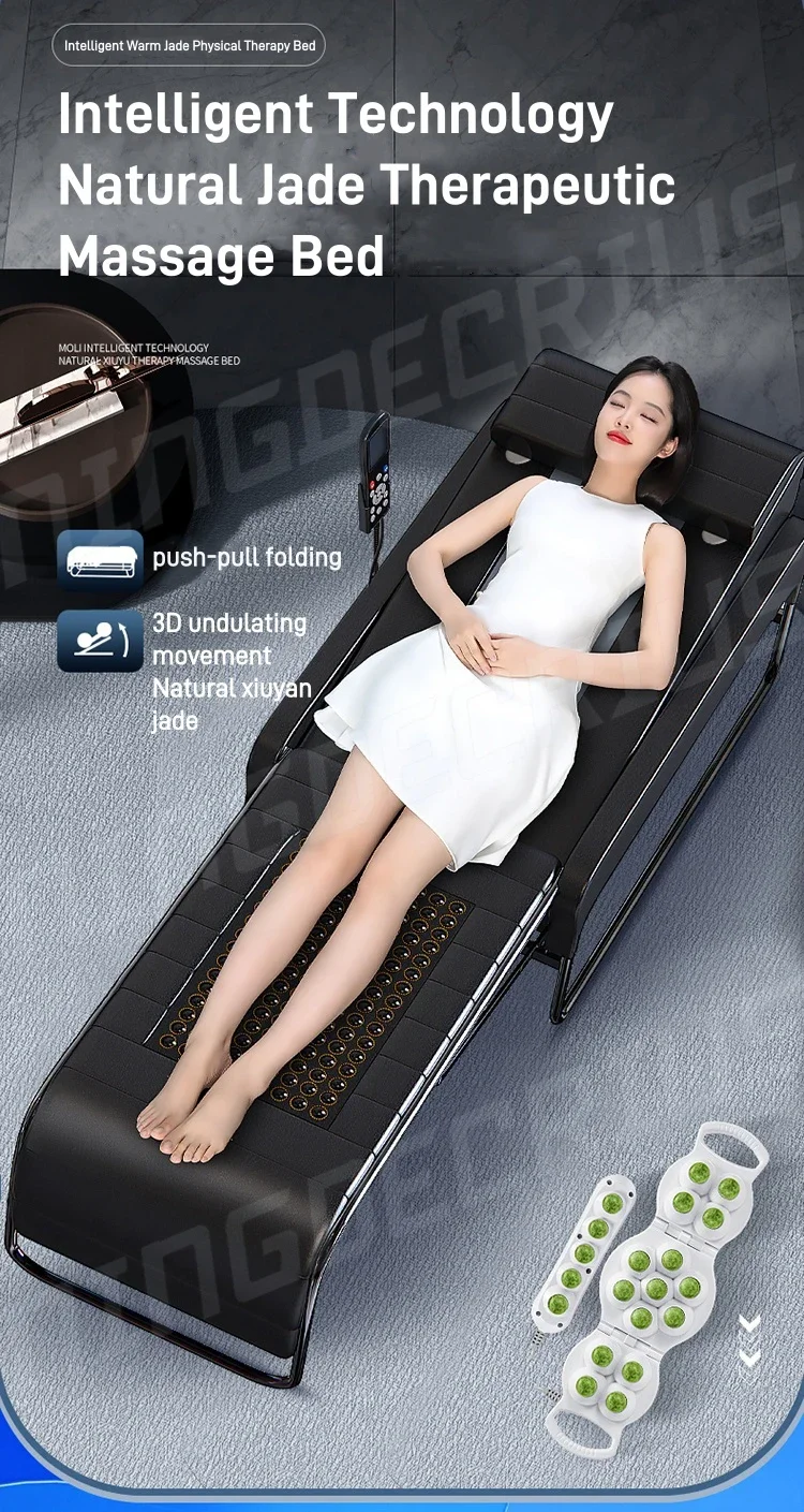 Hot Sale Korea Full Body Master V3 Therapy Thermal Jade Massage Mattress Infrared Jade Roller Massage Bed