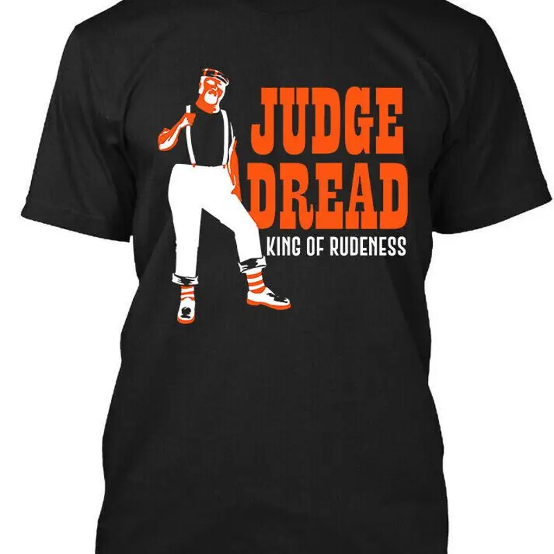

НОВАЯ ПОПУЛЯРНАЯ Футболка Judge Dread King of Rudeness с английским музыкантом S 4XL