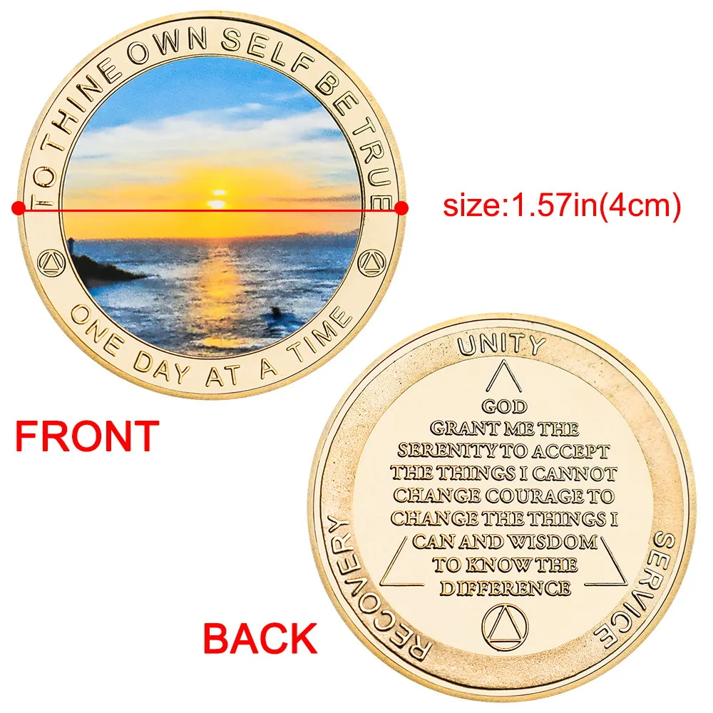 5pcs Sobriety Coin Set Sober Chip Achievement Medallions Sobriety Gifts for Adults Alcoholics Anonymous Addiction Recovery Gifts