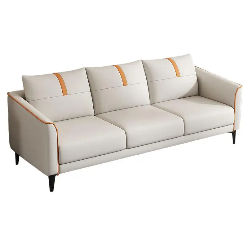 

Small apartment living room technology cloth sofa double three