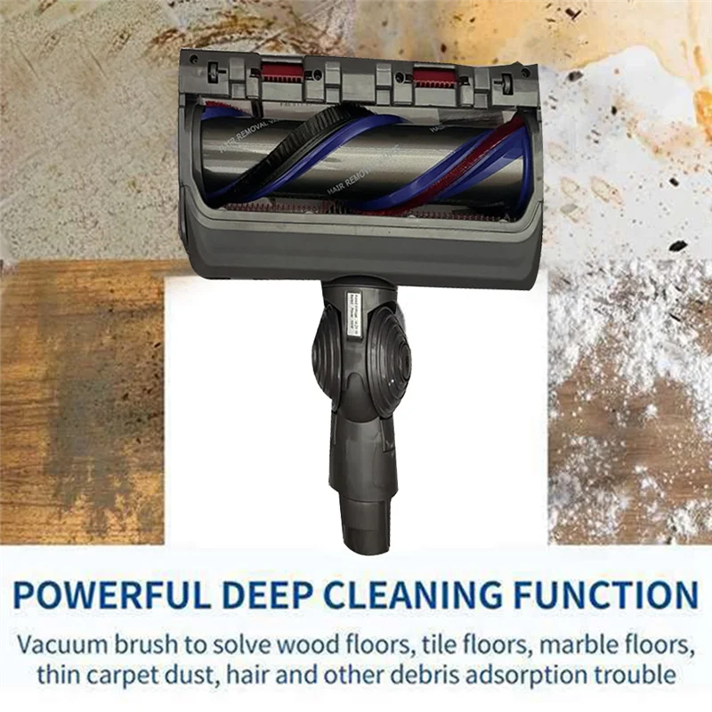 

-A32M Quick-Release Anti-Tangle Cleaner Head For Dyson V7/V8/V10/V11/V15 Vacuum Attachments With Switch Lock For Hardwood Floor