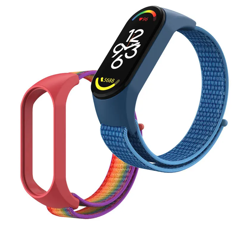 Pulseira para xiaomi mi banda 7 pulseira de pulso esporte loop miband 7 pulseira correa smartband para xiaomi mi banda 7 pulseira nfc