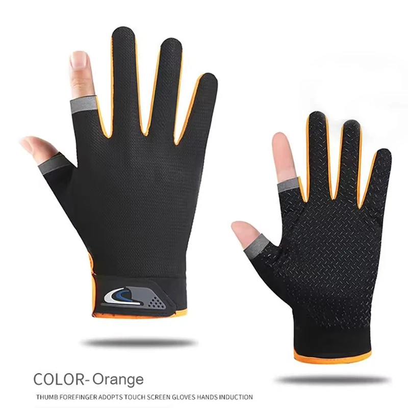 Summer Gloves Fingers Touchscreen Angling Anti-Slip Outdoor Tactics Sun-Proof Breathable Motorcycle Cycling Fitness Gloves