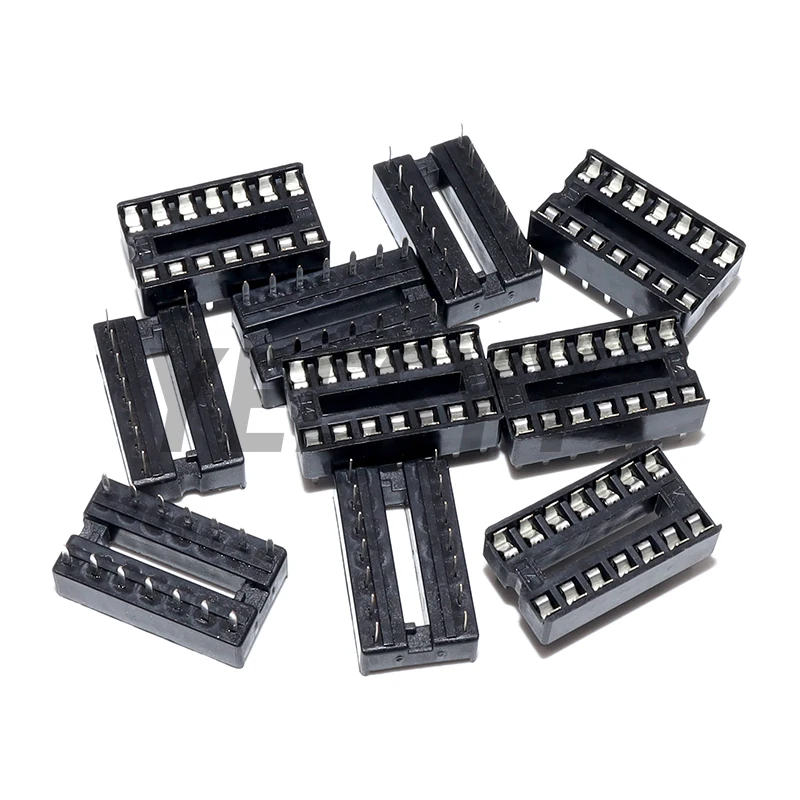 10PCS IC Socket Square hole DIP14 14 Pin Socket