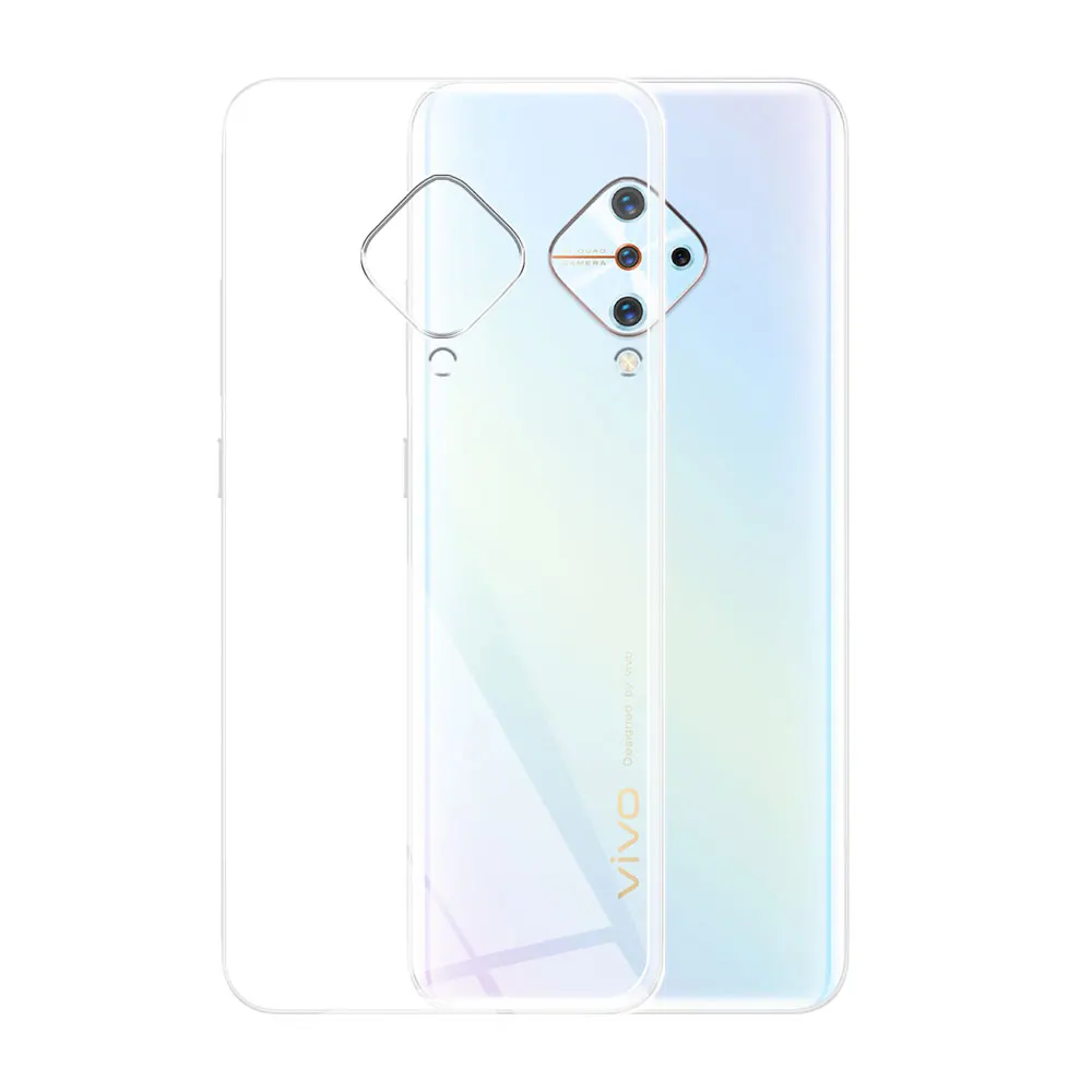 For Vivo S1 Pro Case Back Cover Clear Silicone Soft Case For Vivo V17 Russia Bumper Coque For Vivo 1818 1920 1906 1904 Fundas