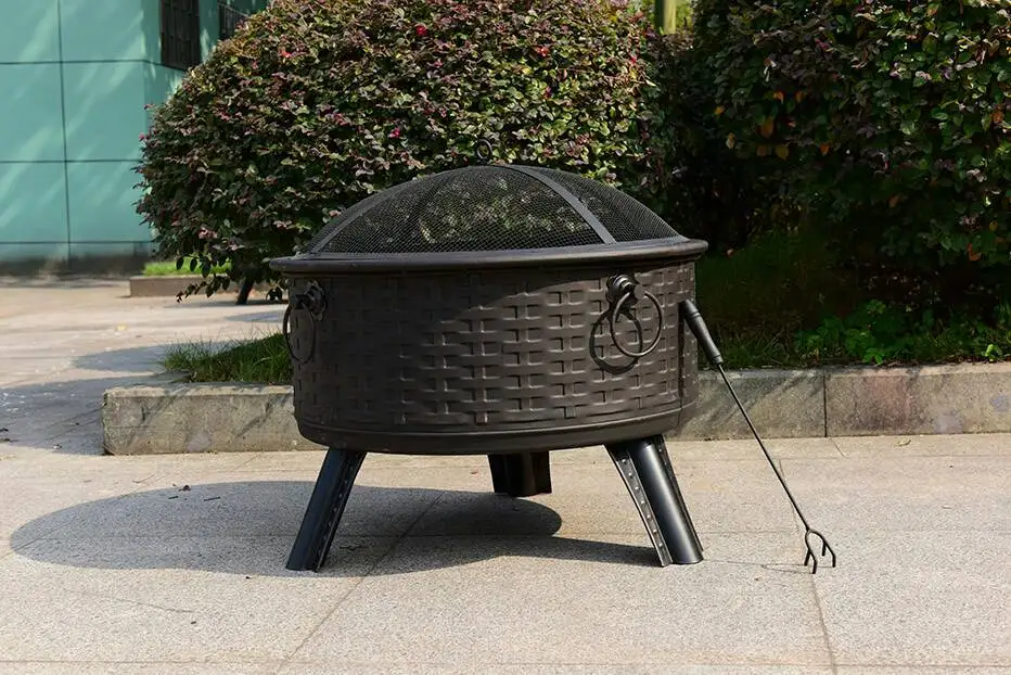 Charcoal brazier, iron brazier, outdoor , barbecue , professional mail order packaging