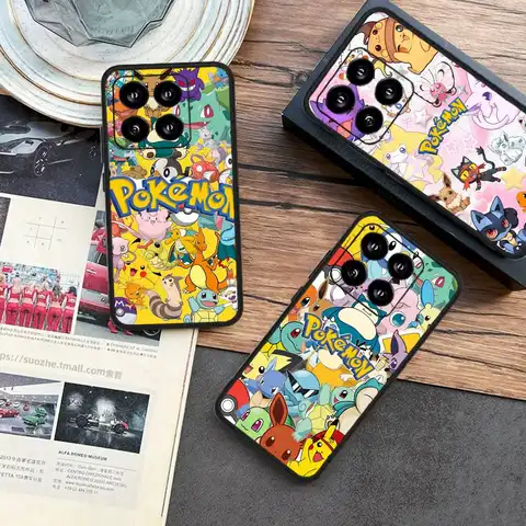 Coque de téléphone dessin animé p-pokemon, étui pour Xiaomi Mi 5X 8 9 10 11 12 Lite Pro 10T PocoX3pro PocoM3 Note 10 Pro Lite