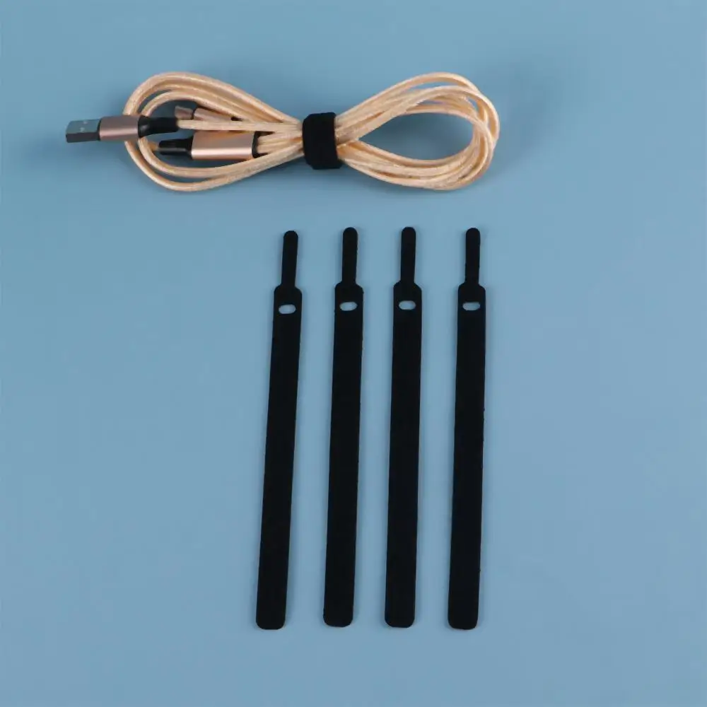 Durable Fastening Cord Holder Earphone Hook Loop Mouse Ties Cable Organizer Data Cable Tie Cable Protector Wire Winder