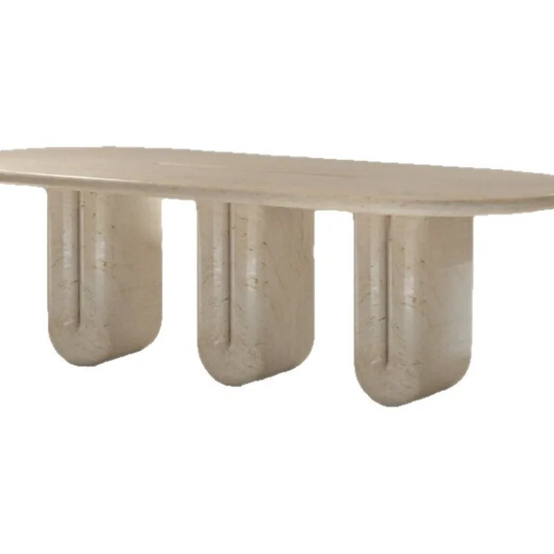 Marble edge few Nordic medieval creative living room sofa cave stone corner few