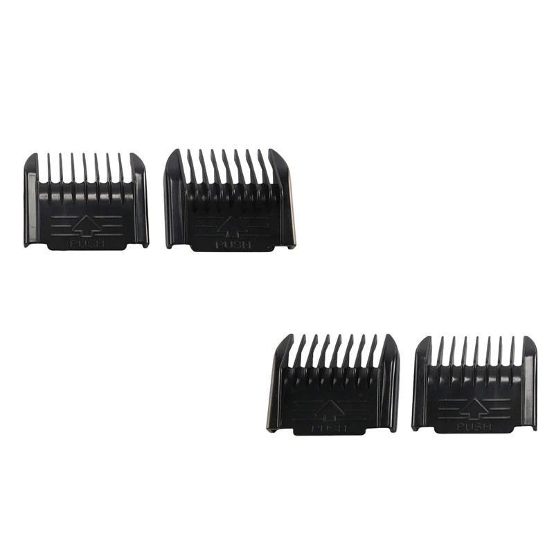 

A26F-Electric Clipper Accessories,4Pcs Cut Clipper Limit Comb Guide Attachment Size Barber Replacement
