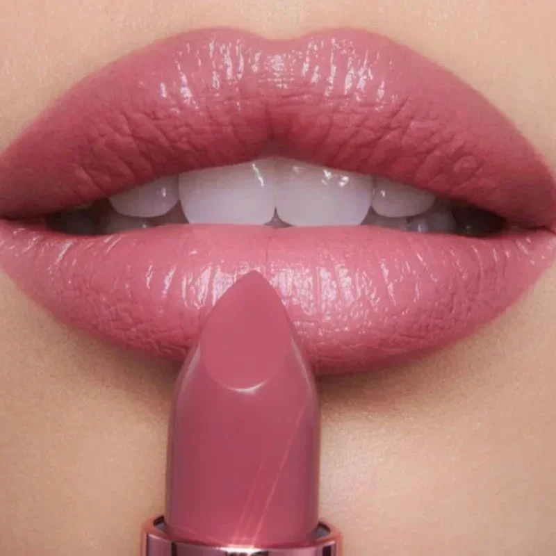 Lasting Velvet Matte Lipstick Waterproof Moisturizing Sexy Nude Brown Lip Non-Stick Cups Solid Lip Gloss Korean Makeup Cosmetics