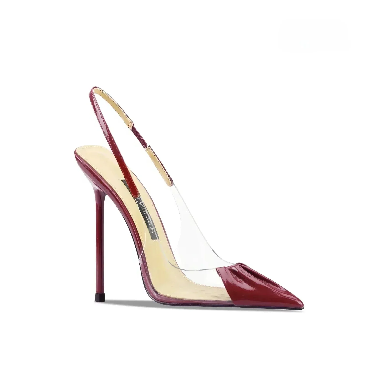 

New Women's Pointed Thin Heels Shallow Mouth Fashion Women's Shoes High-heeled Sandals Transparent Wedding Shoes Bride Gift