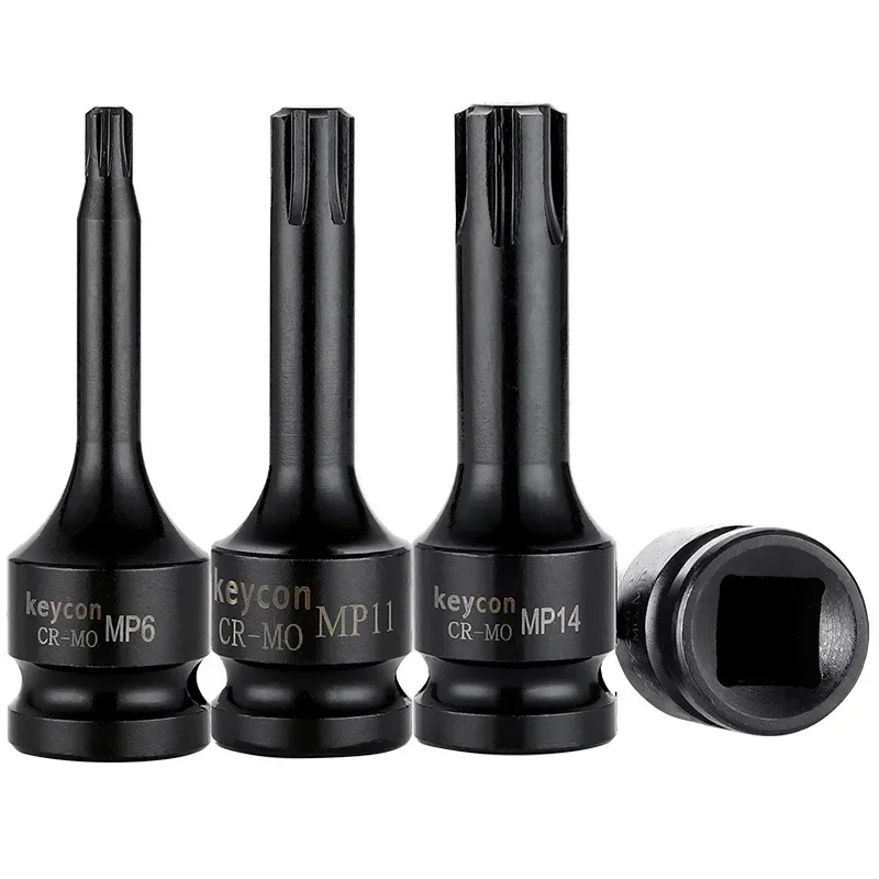 1/2 inch 12.5mm Universal Air Socket Adopter Torx Bit Socket Drive Star Bit MP6-MP14 Bicycle Auto Repair Wrench Tool view 5